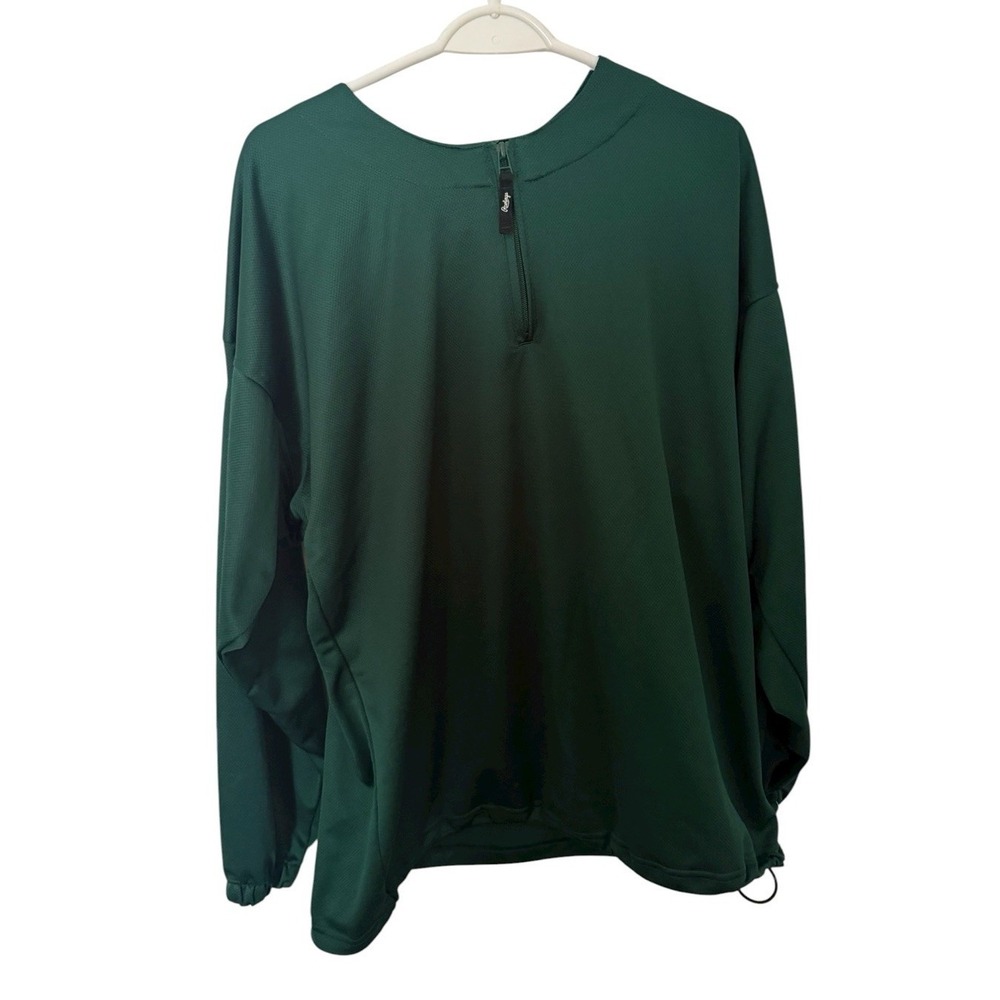 Rawlings Baseball Men's Batting Practice Shirt Long Sleeve Green Size Large